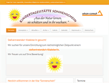 Tablet Screenshot of kita-sonnenschein-hsh.de
